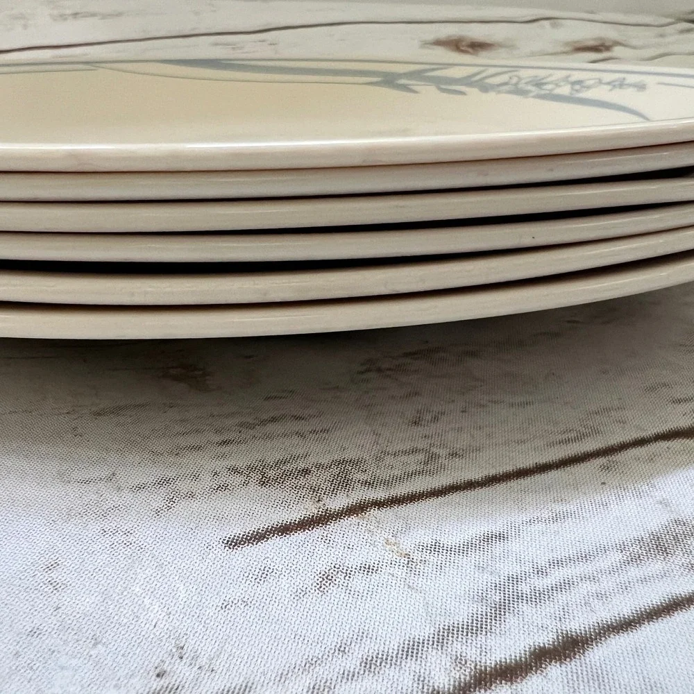 Corelle Dinner Plates Cream Blue Country Cornflower Set of 4 10.25